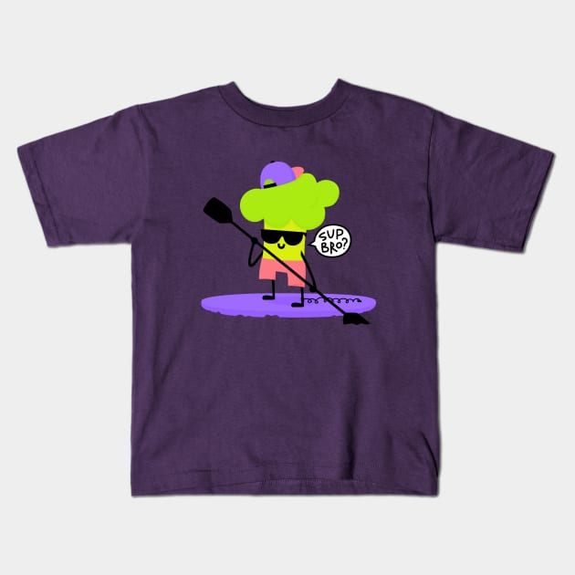 Sup bro Kids T-Shirt by Broccoliparadise